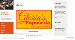 Desktop Screenshot of gloriaspupuseria.com